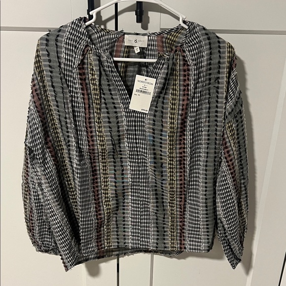 Nordstrom Multicolor Striped Blouse - Picture 1 of 3